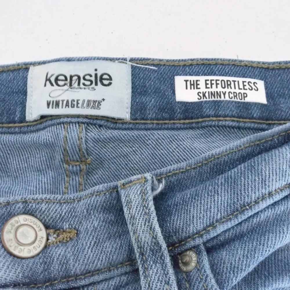 Kensie Jean's Blue Vintageluxe Effortless Skinny Crop Size 30 - Image 7