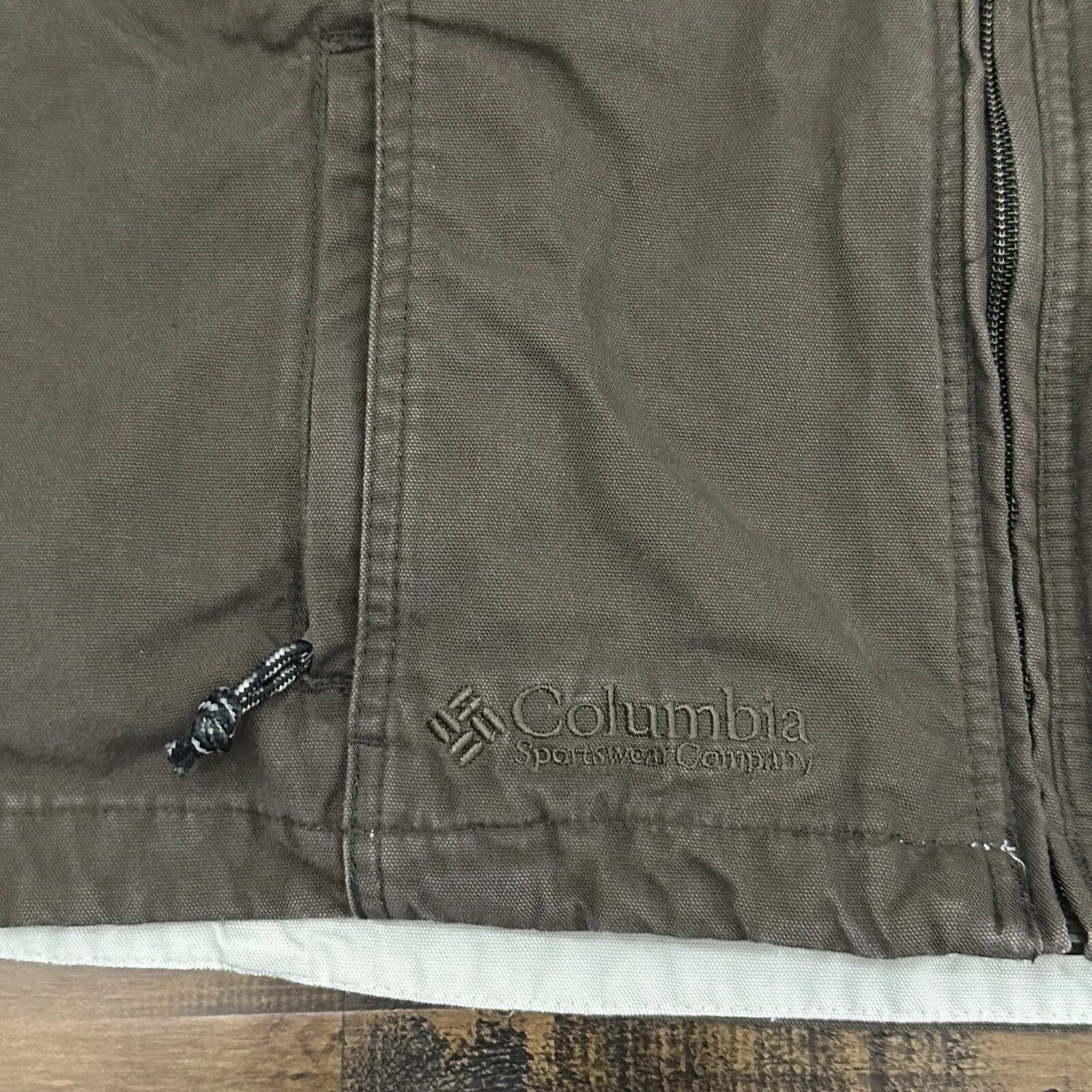 COLUMBIA JACKET Womens Small Brown Size Medium Brown Canvas-like Cloth EUC - Image 2