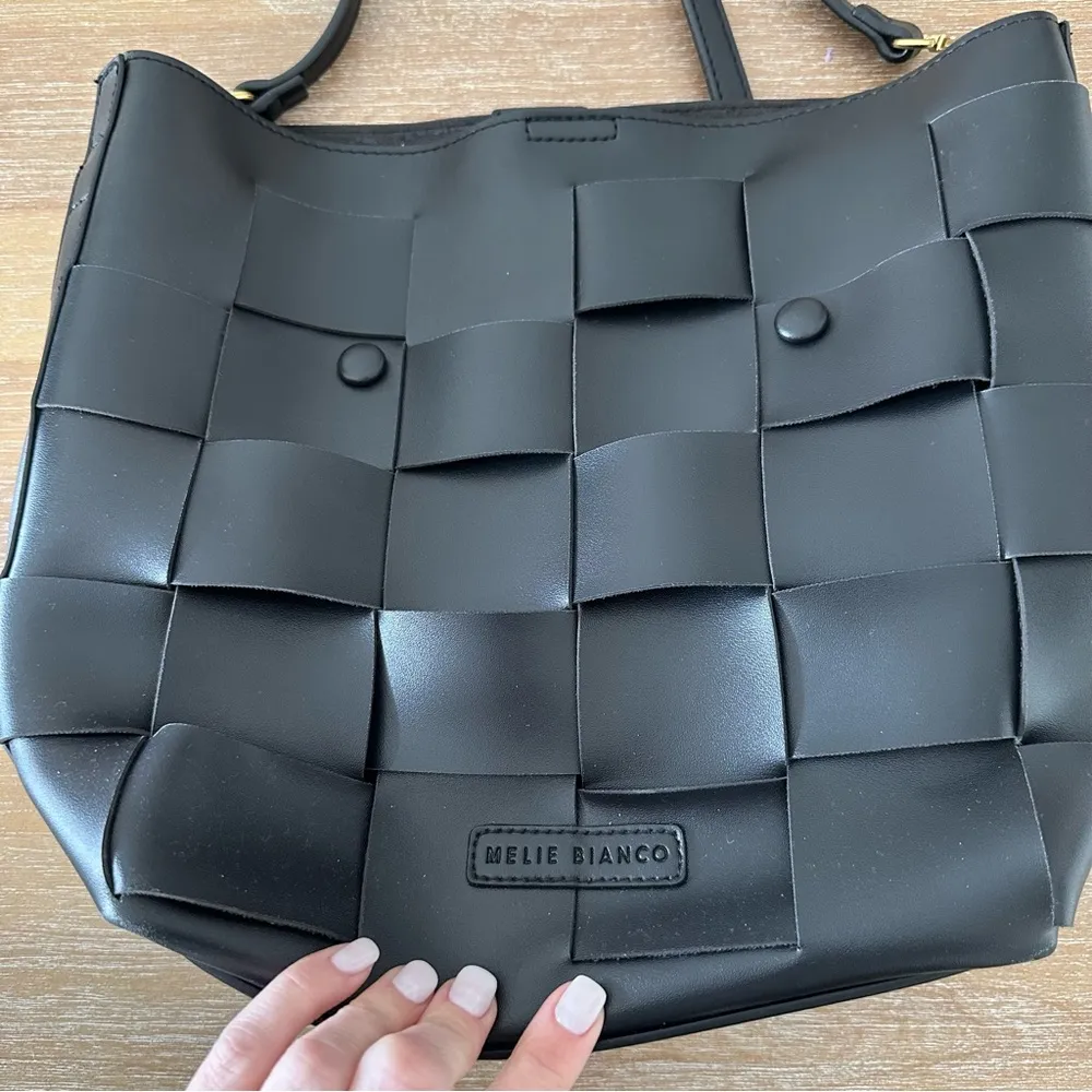 Melie Bianco Simone Vegan Leather Tote Bag Purse - Image 3