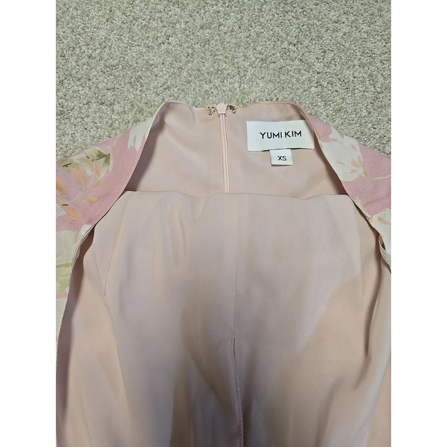 Revolve‎ Yumi Kim High Demand Maxi Dress Pink Floral Sz XS Wedding - Image 8