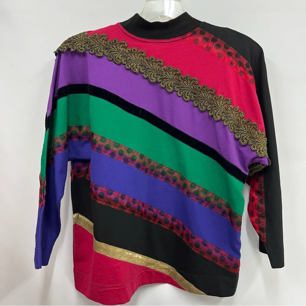 Vintage womens large top 100% cotton California Sunwash Gene Ewing Bis flawed - Image 2