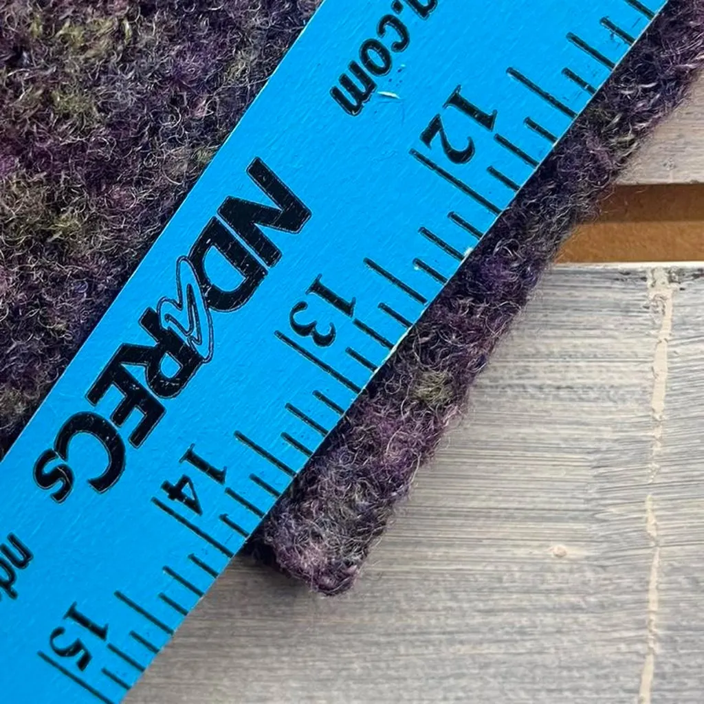 Casual Corner Annex Women's Heathered Purple Button Down Wool Cardigan 1X Plus - Image 7