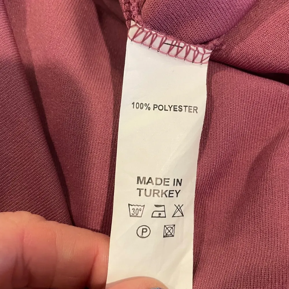 PINK Lace Top Tulle Skirt Long Sleeves Maxi Dress Modest Islamic Dress *Sz 8 Black - Image 8