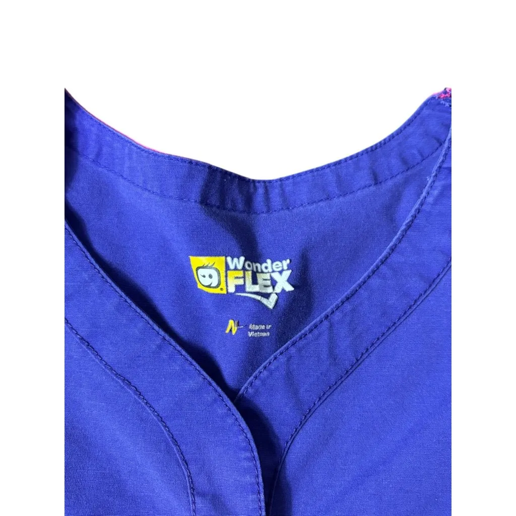 Wonder Wink Wonder Flex Women's Purple & Pink Scrub Top Size M - Image 5