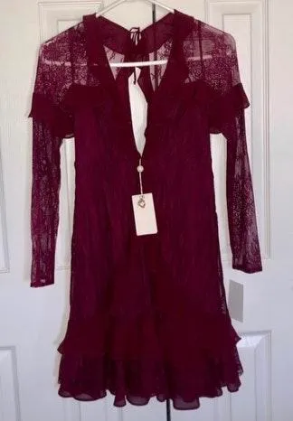 Daphne Mini Lace Dress - Image 3