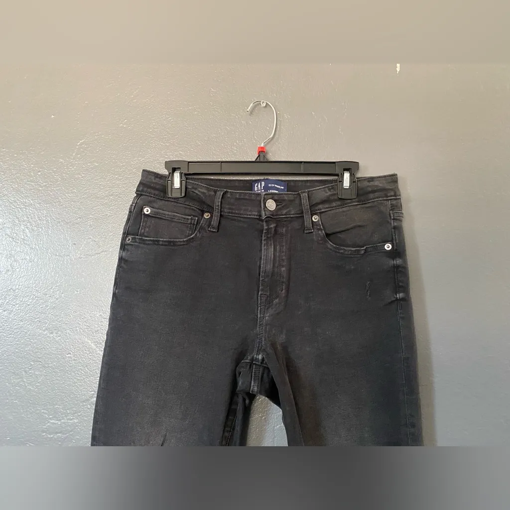 Gap Factory Black Distressed Jeans Size 31 Regular - Image 4