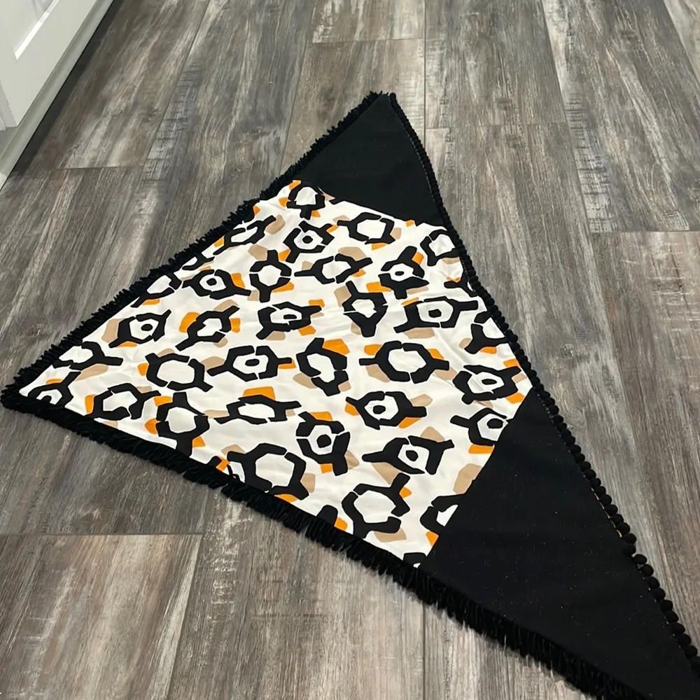 Bleu Blanc Rouge reversible triangle scarf Gold - Image 2