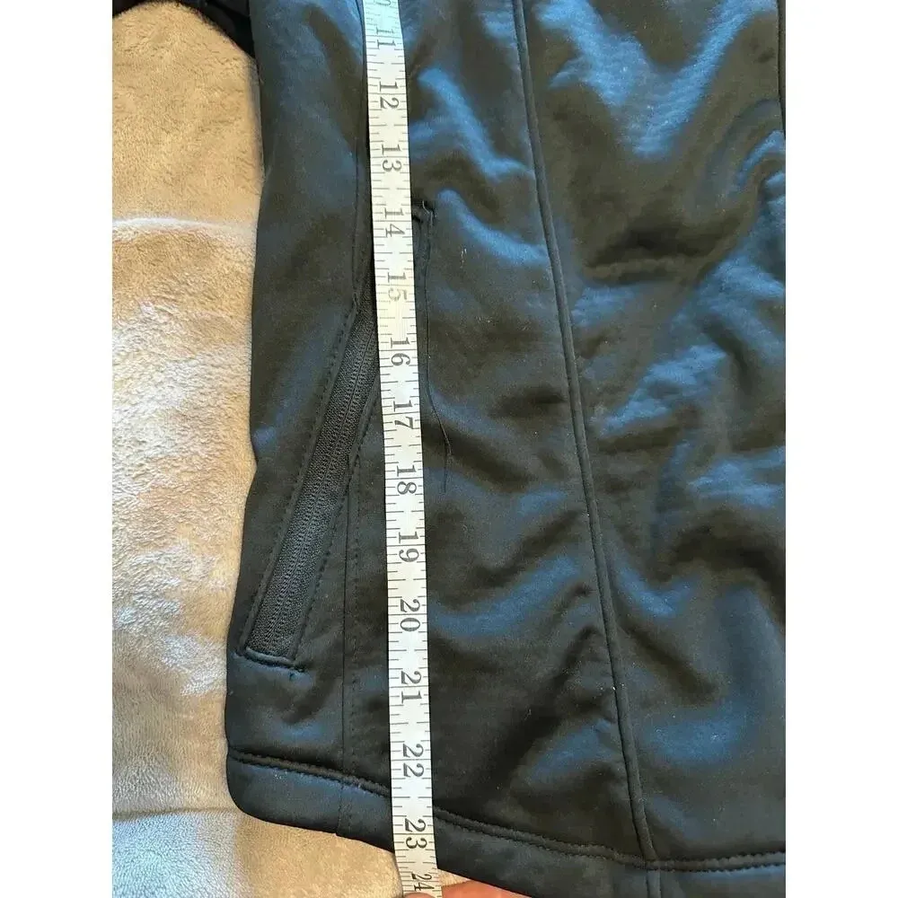 Avalanche Full Zip Jacket Size Small Black Activewear Outdoor Athleisure Zipper - Image 6