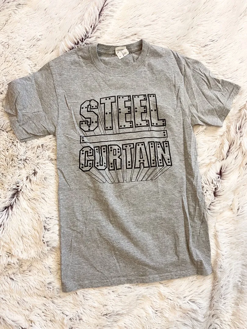 Steel Curtain T Shirt Gray - Image 2