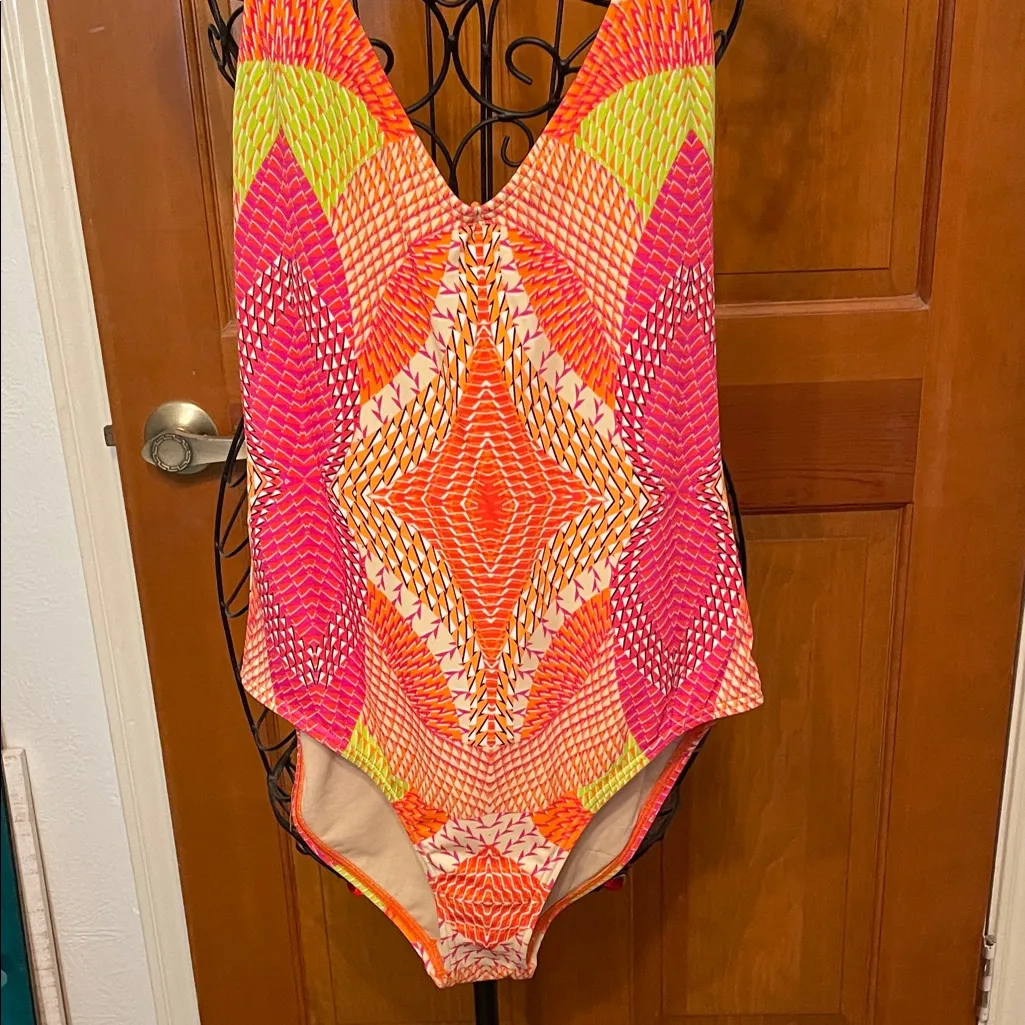 🏊‍♀️🏊‍♀️🏊‍♀️BOGOHO 🏊‍♀️🏊‍♀️🏊‍♀️Echo Multicolor Ladies One Piece Swimsuit - Image 2