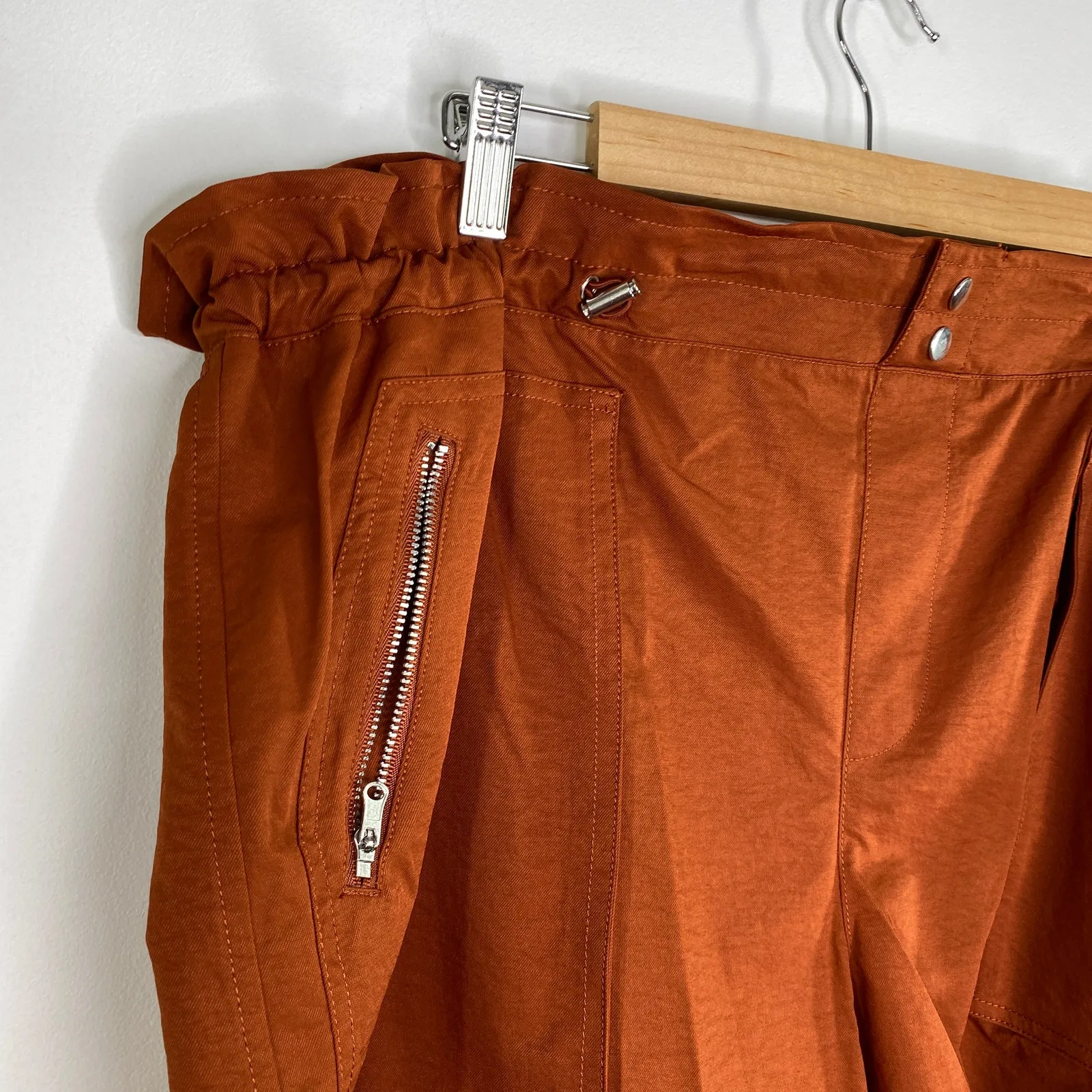 CALIA Carrie Underwood Paperbag Caramelized Walnut Shorts Women's Size XXL NWT Orange - Image 5