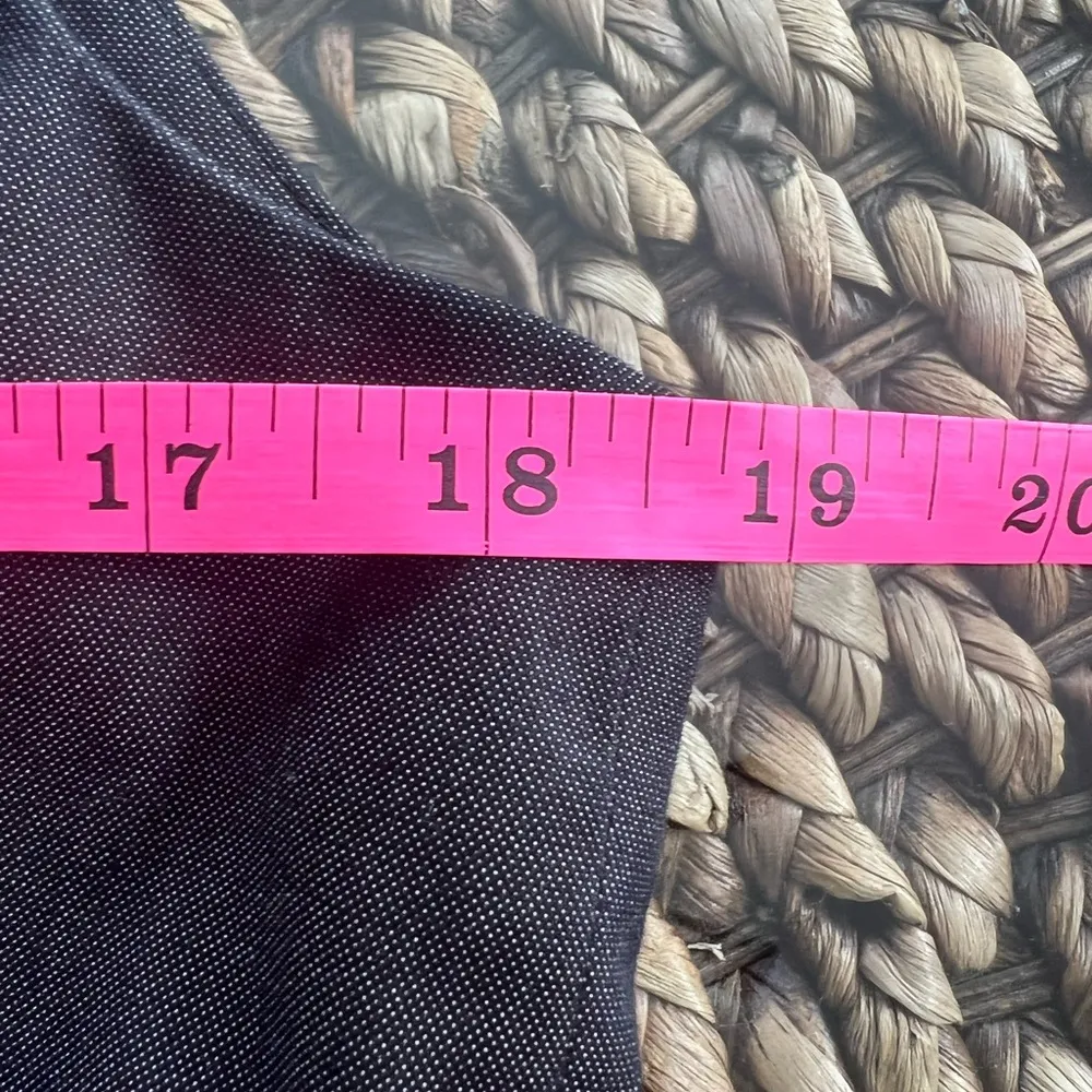 BANANA REPUBLIC Charcoal Stretch Shift Dress Notched Lapel Square Neck S… - Image 8