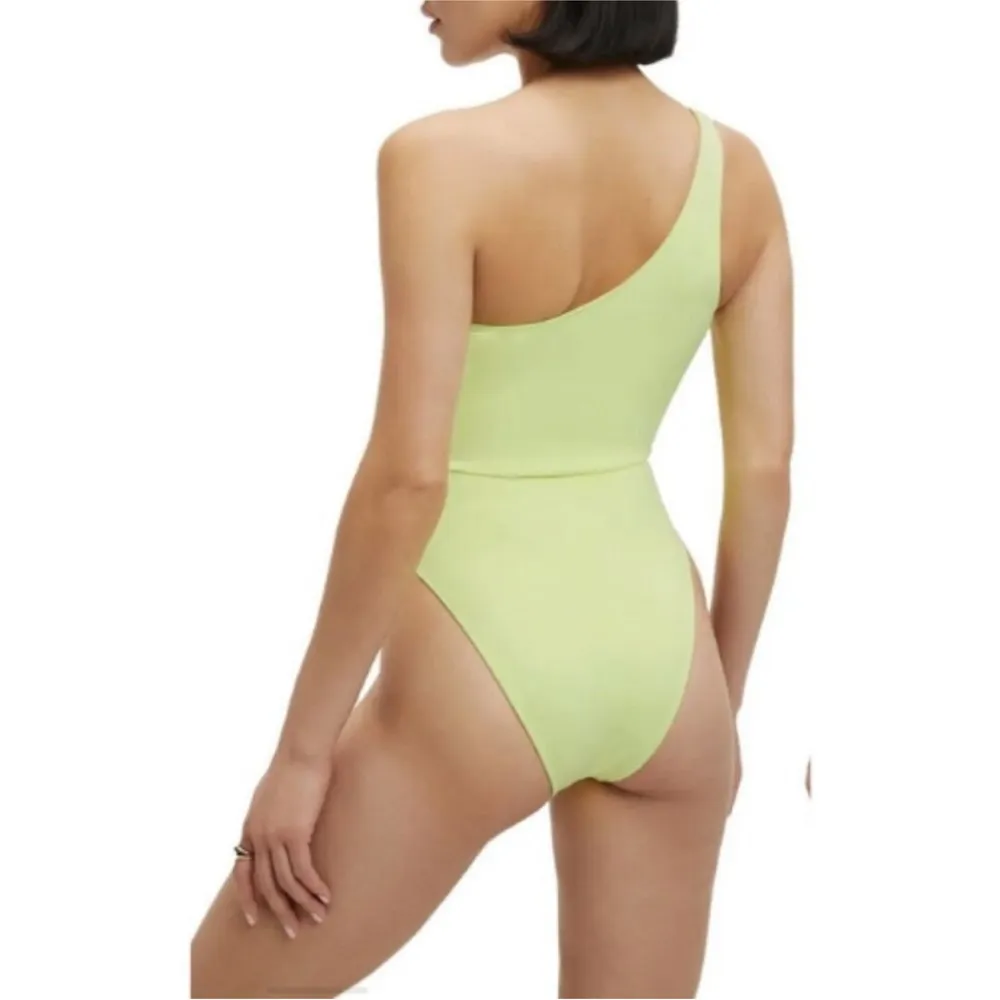 NWT Good American Scuba One-Shoulder One-Piece Swimsuit - Image 4