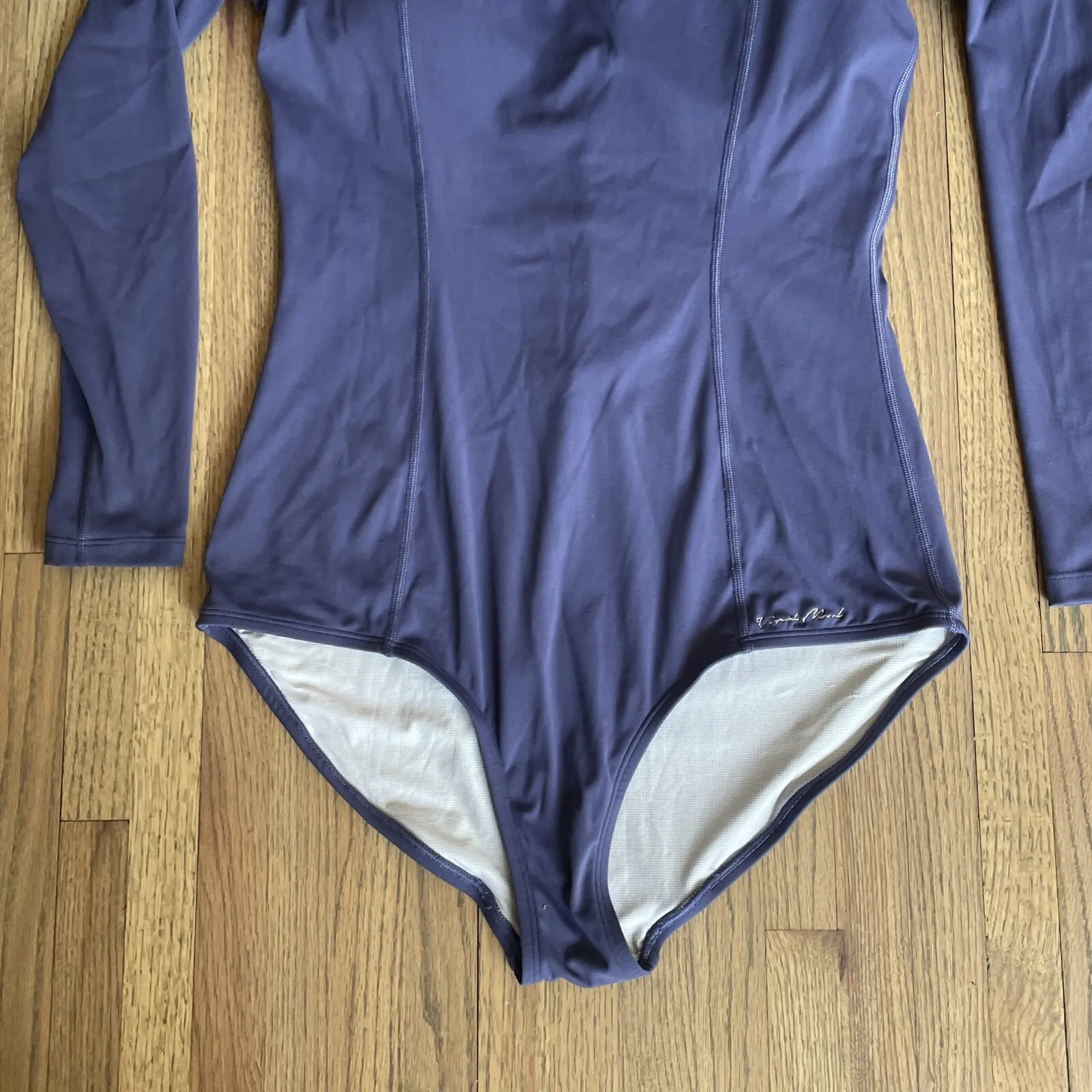 VISUAL MOOD VIOLET/GREY Tie BACK One Piece Swimsuit SURF BEACH SZ XL WOMENS Purple - Image 13