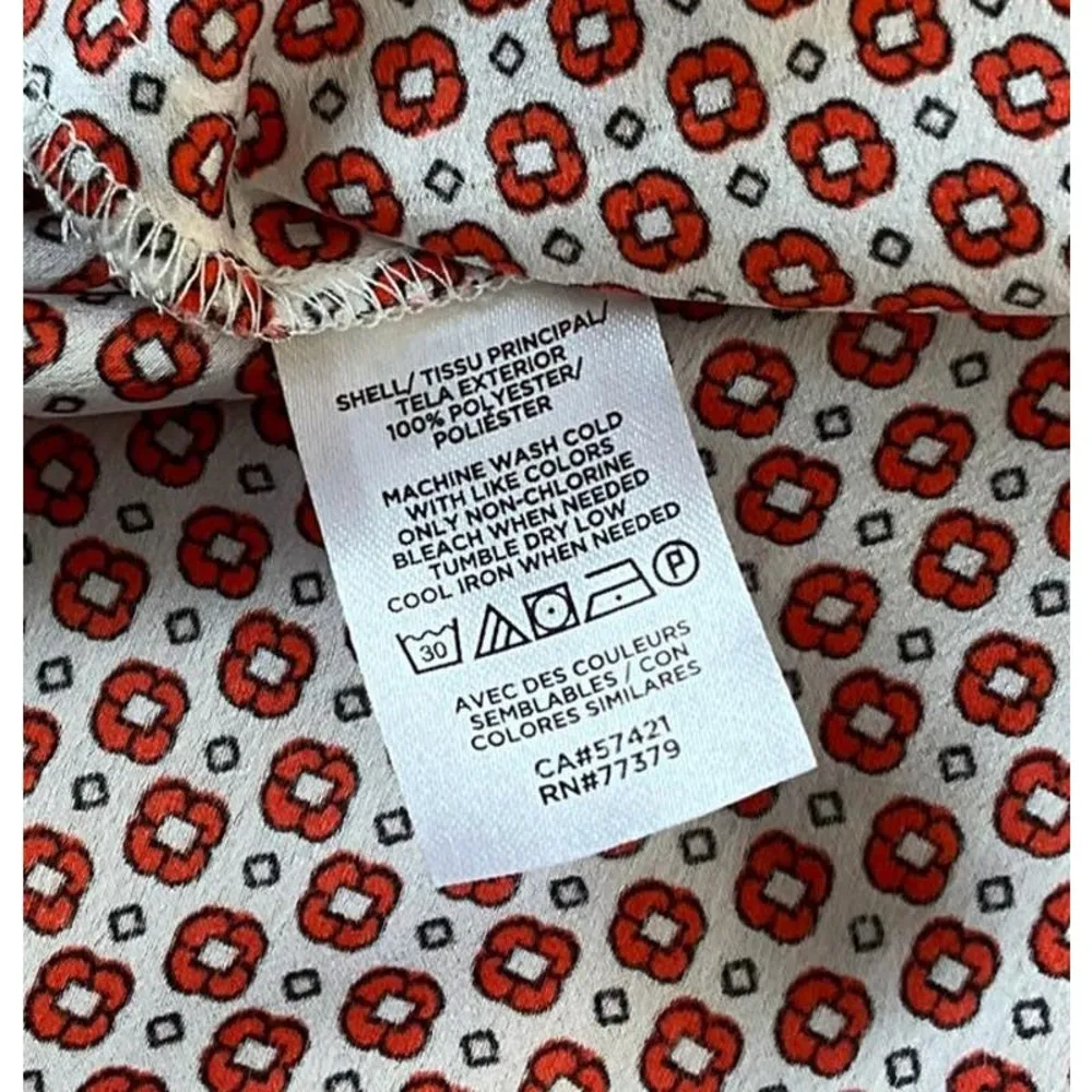 Ann Taylor Orange Flutter Sleeve Top Size L | 41-5 - Image 5