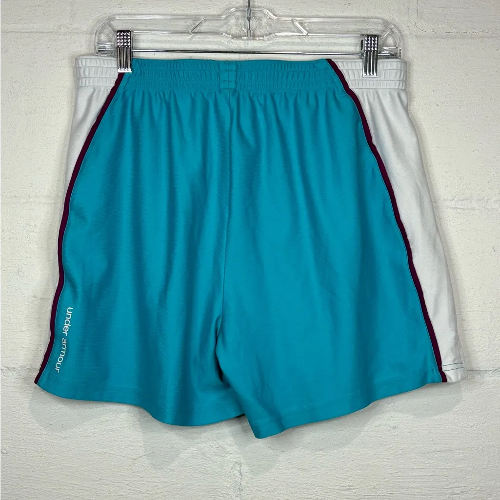 Under Armour Woman’s Turquoise Casual Athletic Basketball Shorts Size Large - Image 6