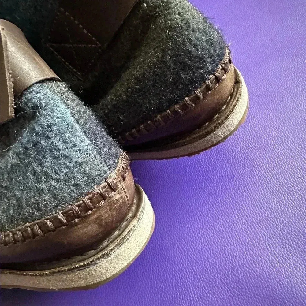 Sorel Chipahko Blanket Boots Women's 7 Wool Blue Ombré Fur Lined Winter Buckles - Image 3