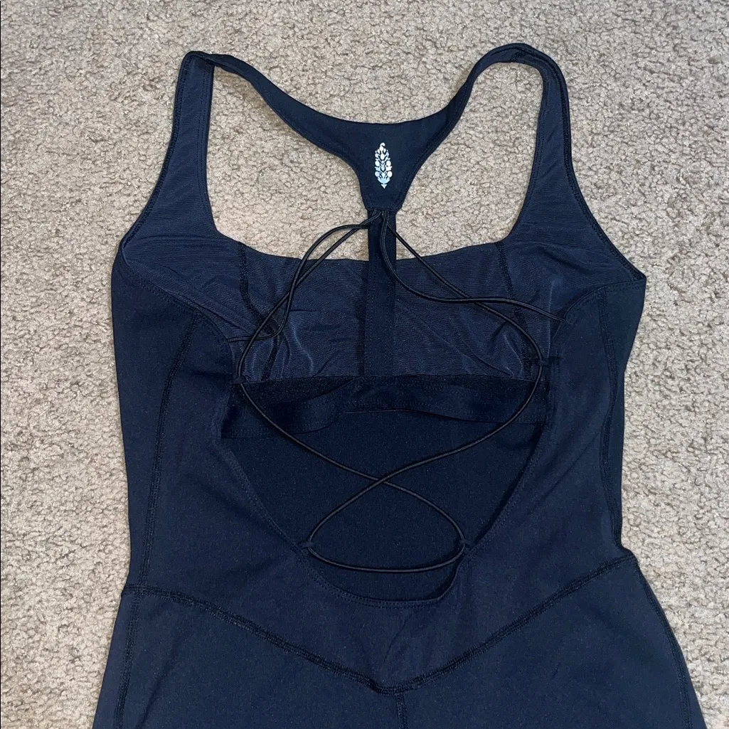 Free‎ People Movement Nirvana Now Onesie Strappy Open Back Black Small - Image 6