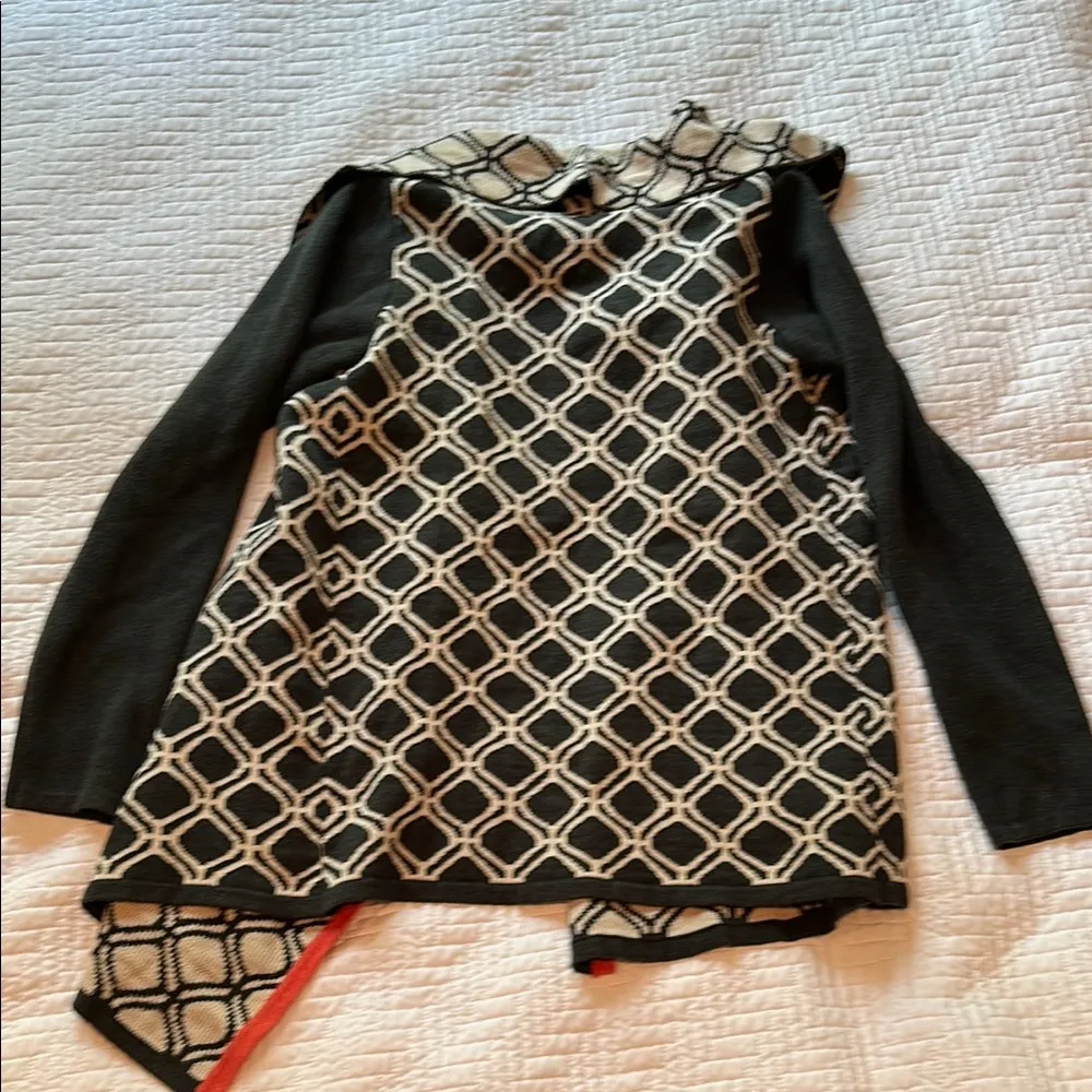 41 Hawthorn Geometric Cardigan Size M Gray Size M - Image 6