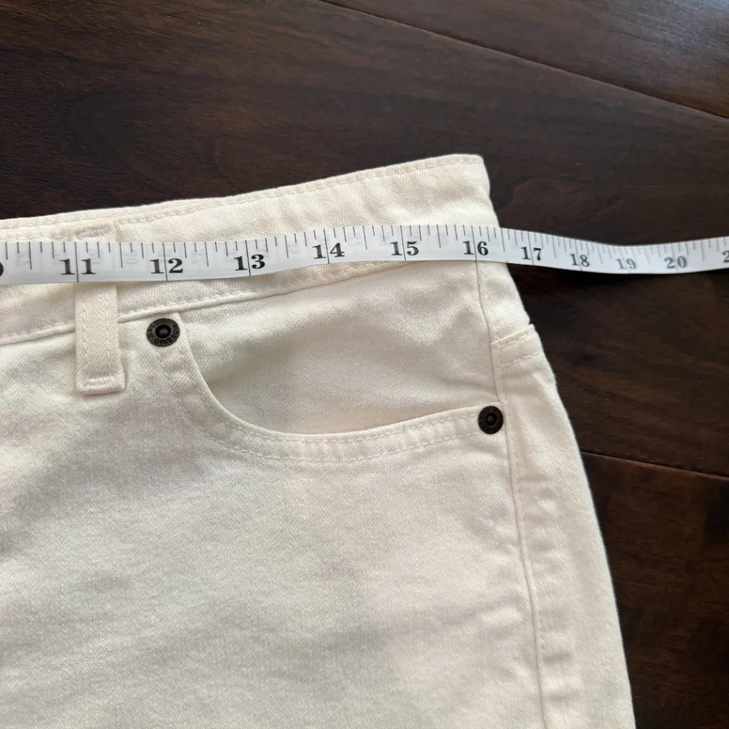 MOSSIMO White Denim Classic 5 Pocket Denim Mini Skirt Size 12 - Image 3