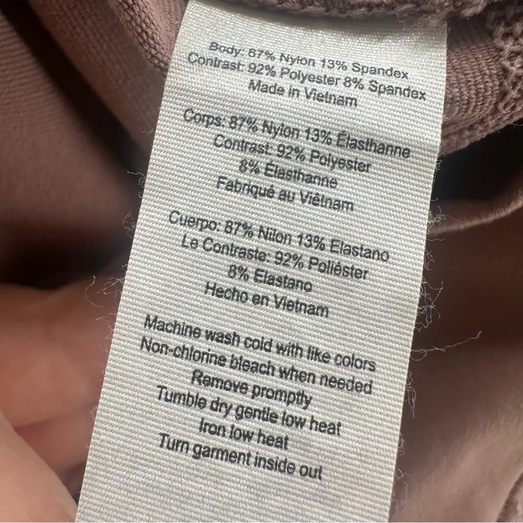 ALO Yoga Interlace High Waist Lace Up Leggings Women’s Medium Mauve Purple Gym - Image 11