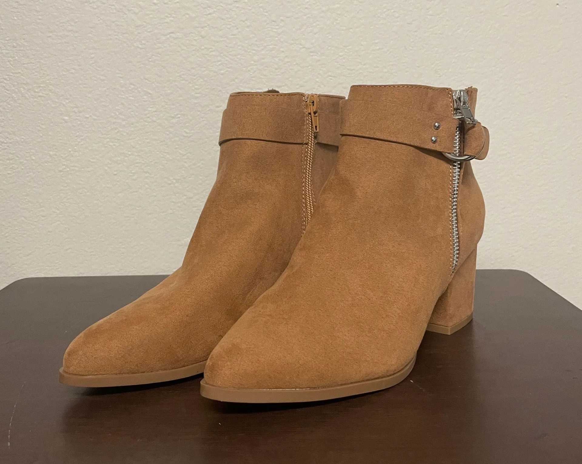 Bamboo | Tan Buckled Booties - Image 7
