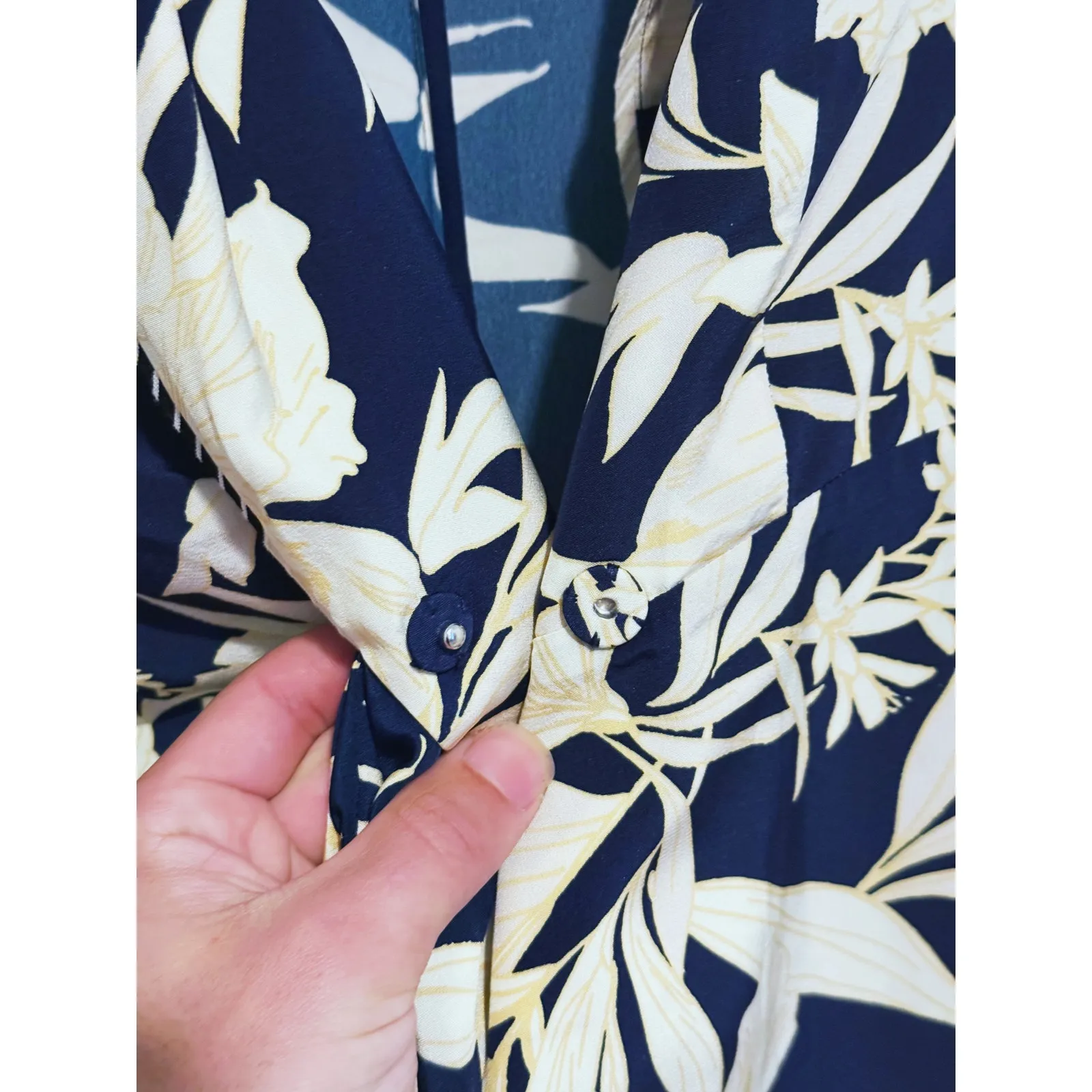 Christy Lynn Laiken Coastal Luxury Snap Front Floral Blazer XS Resort Old Money - Image 9