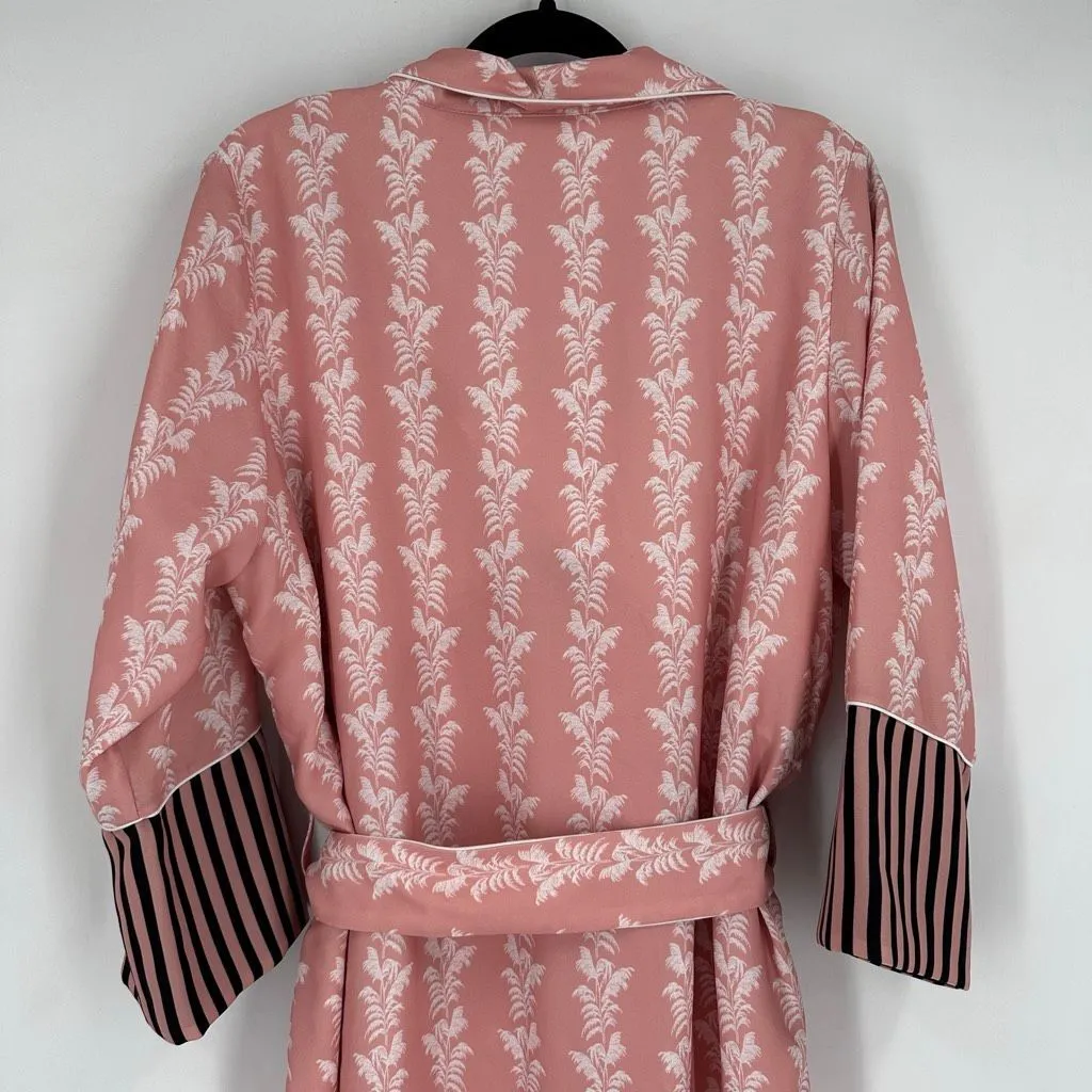 NWT‎ NOTES DU NORD Kia Powder Palm Robe In Pink Size 42 Style 11025 - Image 8