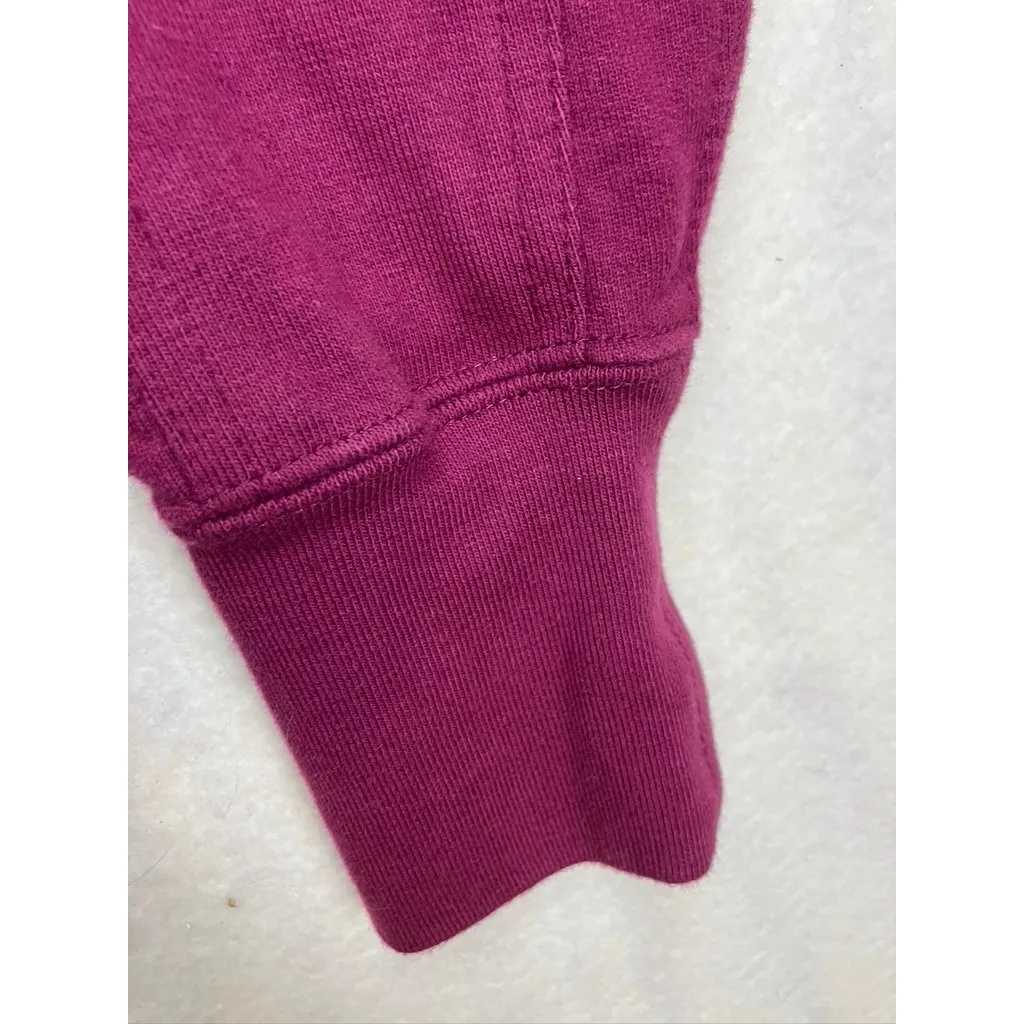 American Giant Womens Full Zip Sweatshirt Jacket Berry Size S Made in USA Purple - Image 6