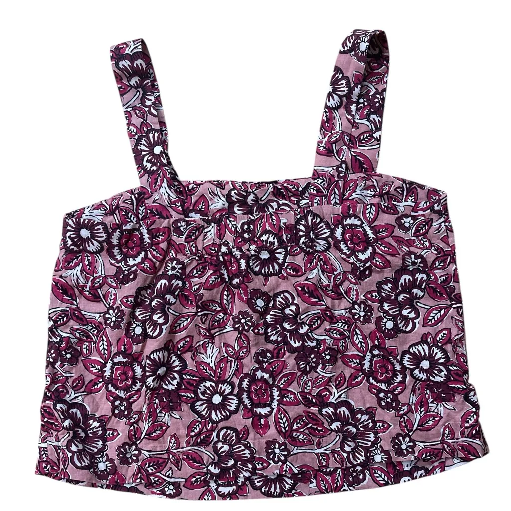 Faherty  NWT Pacifica Rose Desert Bloom Linen Top - Image 2