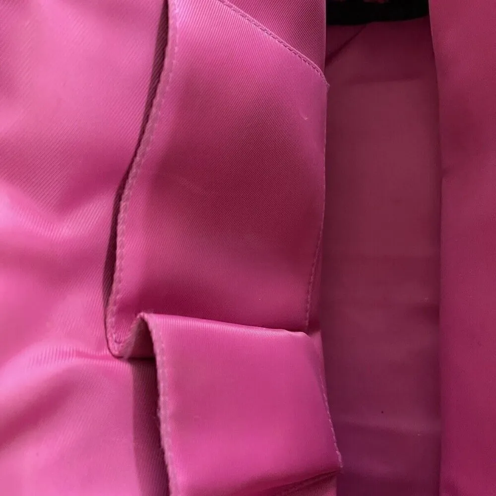 Hello Kitty Sanrio Black Patent Embossed Dome Tote Loungefly Handbag Pink Inter - Image 12