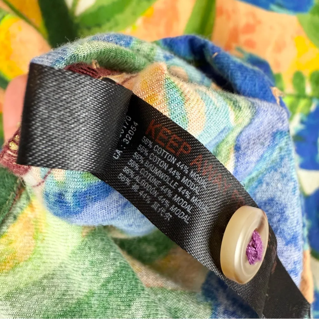 Anthropologie Roeqiya Fris Garden Bloom Flannel‎ Pajama Top Size XS - Image 12