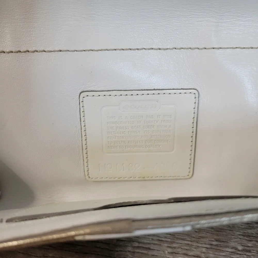 Coach  Gold Leather  Pouch - Image 16