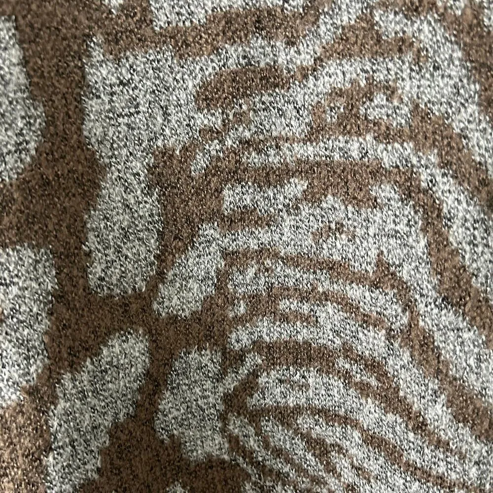 Vero Moda Women's Curve Animal Print Mock Neck Pullover Sweater Plus 1X New - Image 2