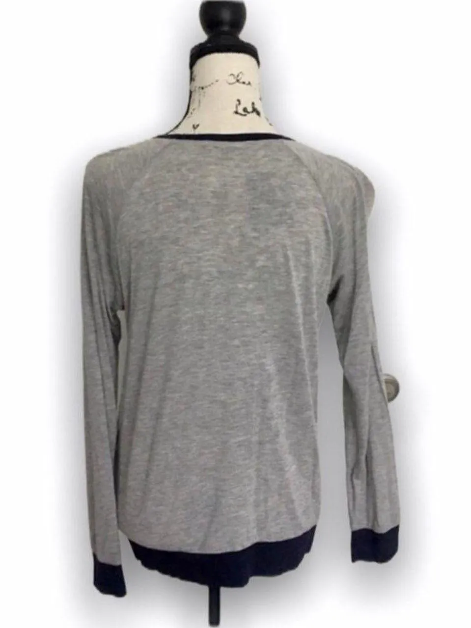 Tibi long sleeve grey top - Image 3