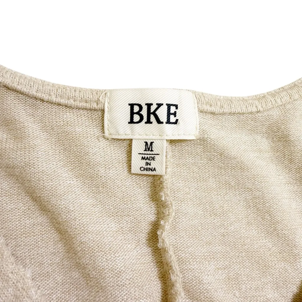 BKE Snakeskin Print Split Neck Oversized Pullover Tunic Sweater size M - Image 3