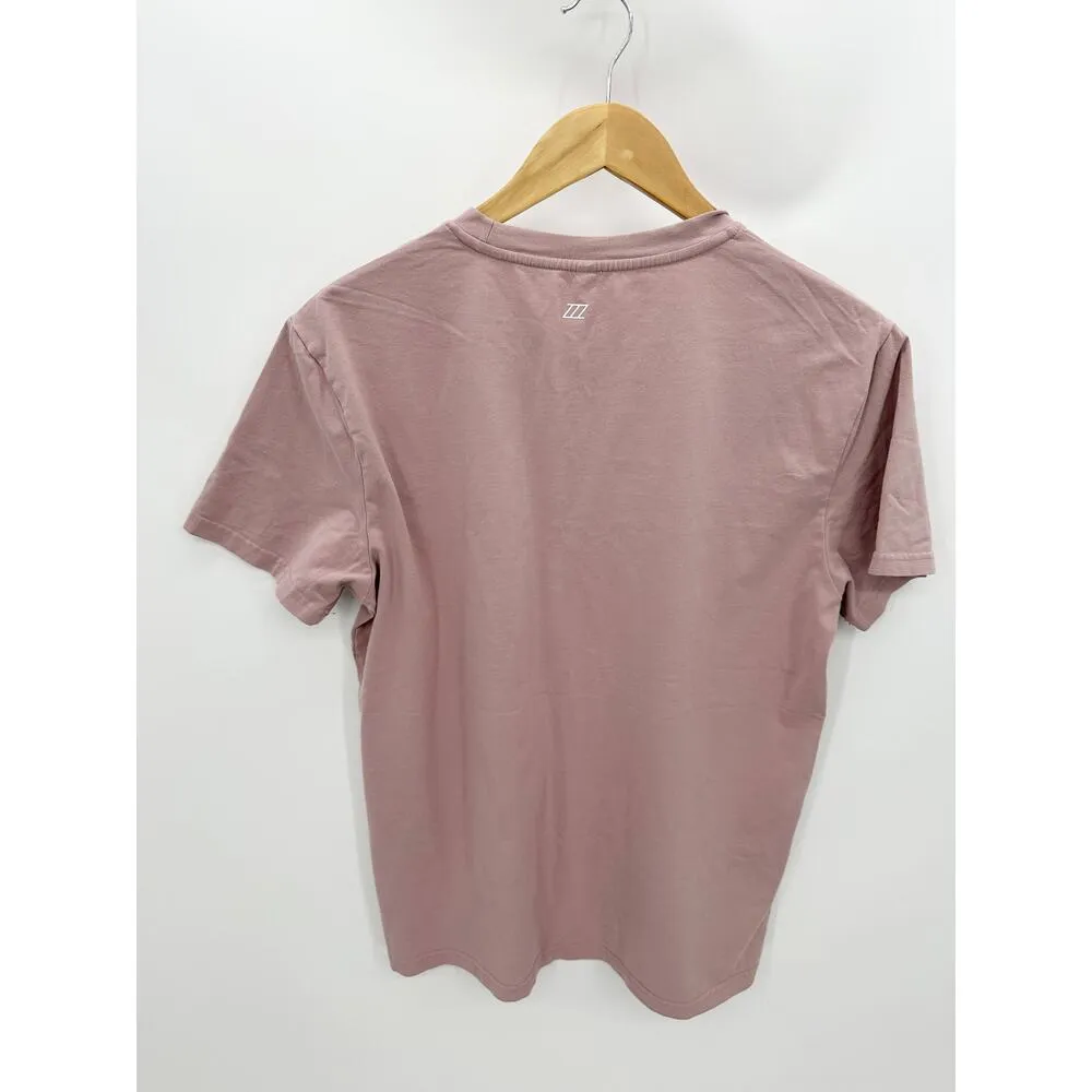 ZYIA Active Mauve Purple Short Sleeve Logo Tee Shirt Women's Size Medium M - Image 2