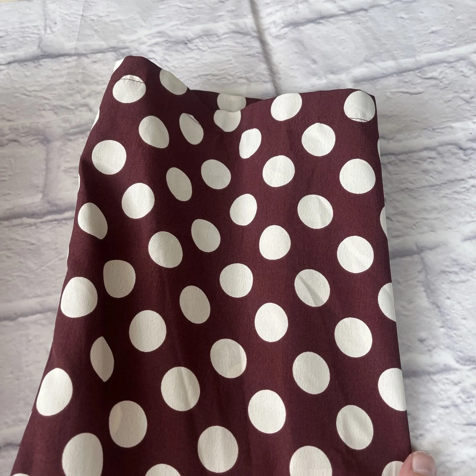 Topshop Polka Dot Wide Leg Open Back Coquette Feminine Twee Jumpsuit Size 6 - Image 3
