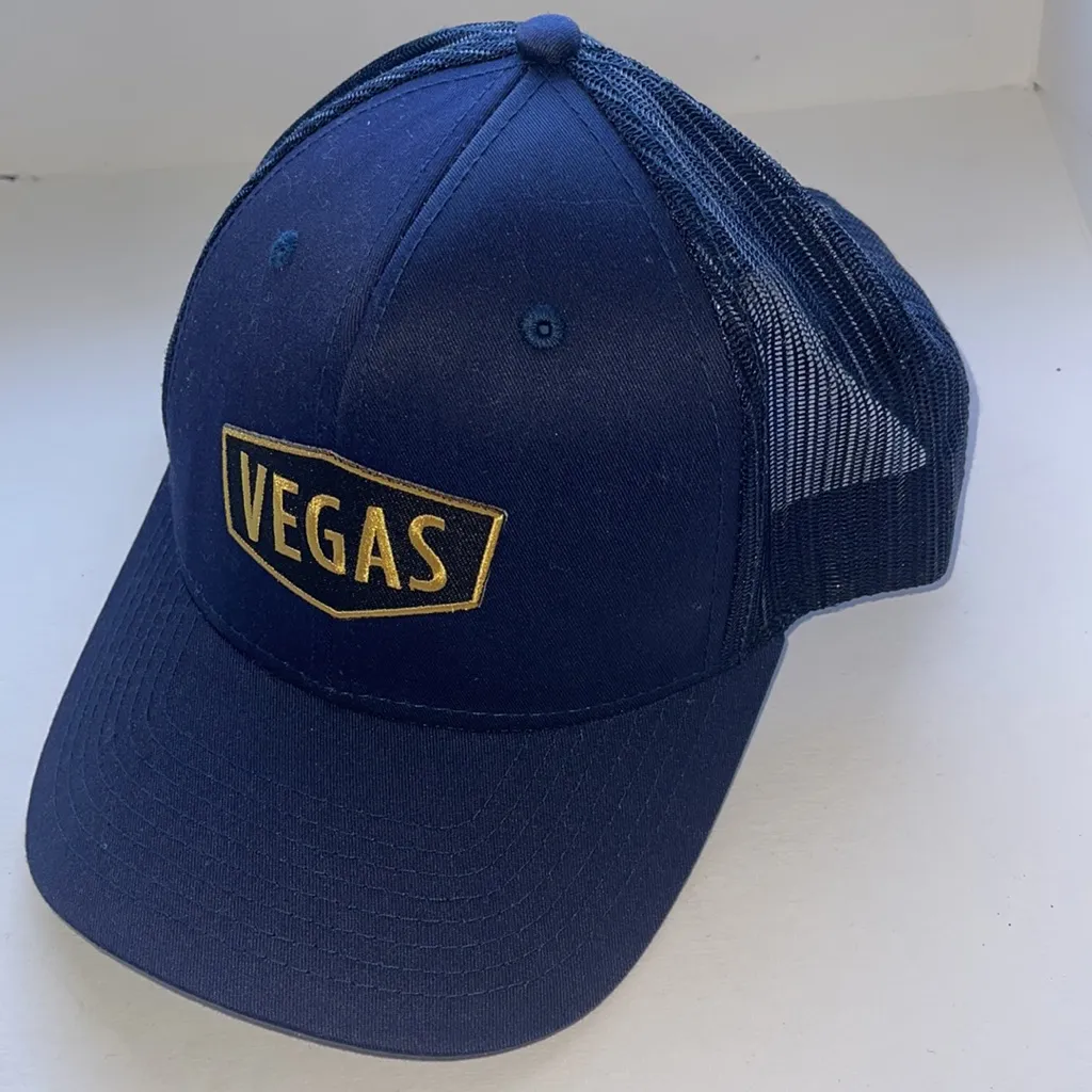 NWOT Vegas Navy Blue Adjustable Baseball Hat - Image 6