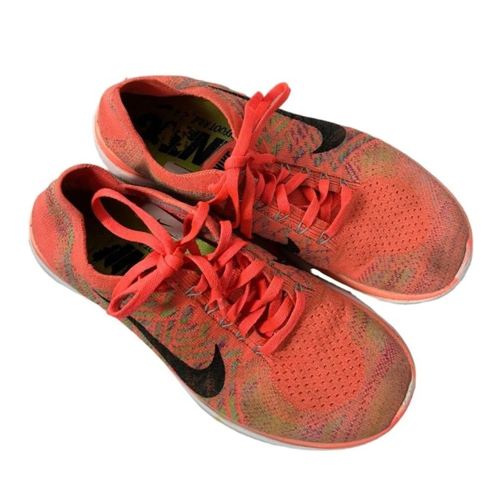 Nike Free 4.0 Flyknit Hot Lava Fuchsia Women’s Running Shoes 7.5 - Image 3