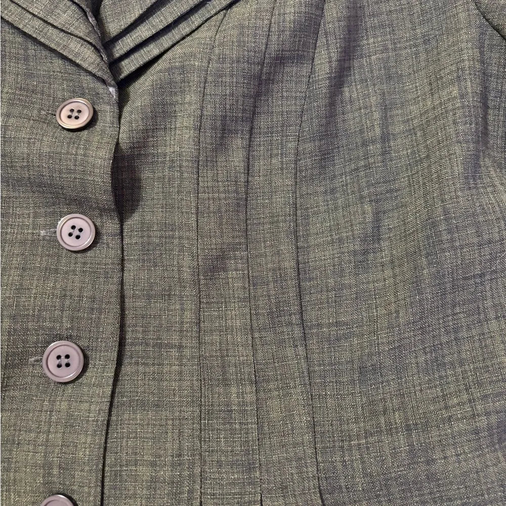 Vintage 2 Piece Pants Suit from Danny & Nicole Size 14 Dark Olive Green - Image 14