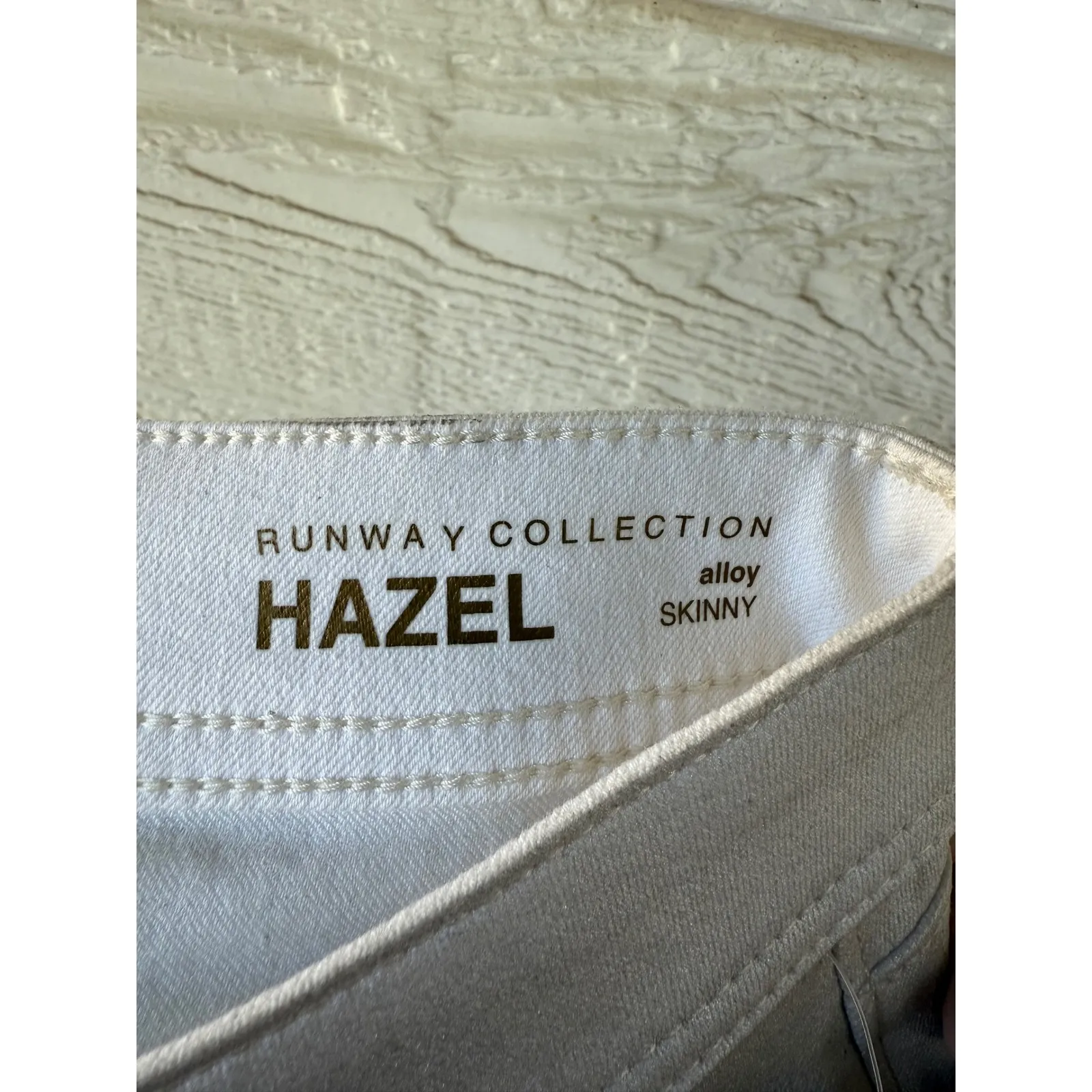 DL1961 Hazel Runway Collection Alloy Silver Metallic Skinny Biker Jeans Size 26 - Image 7