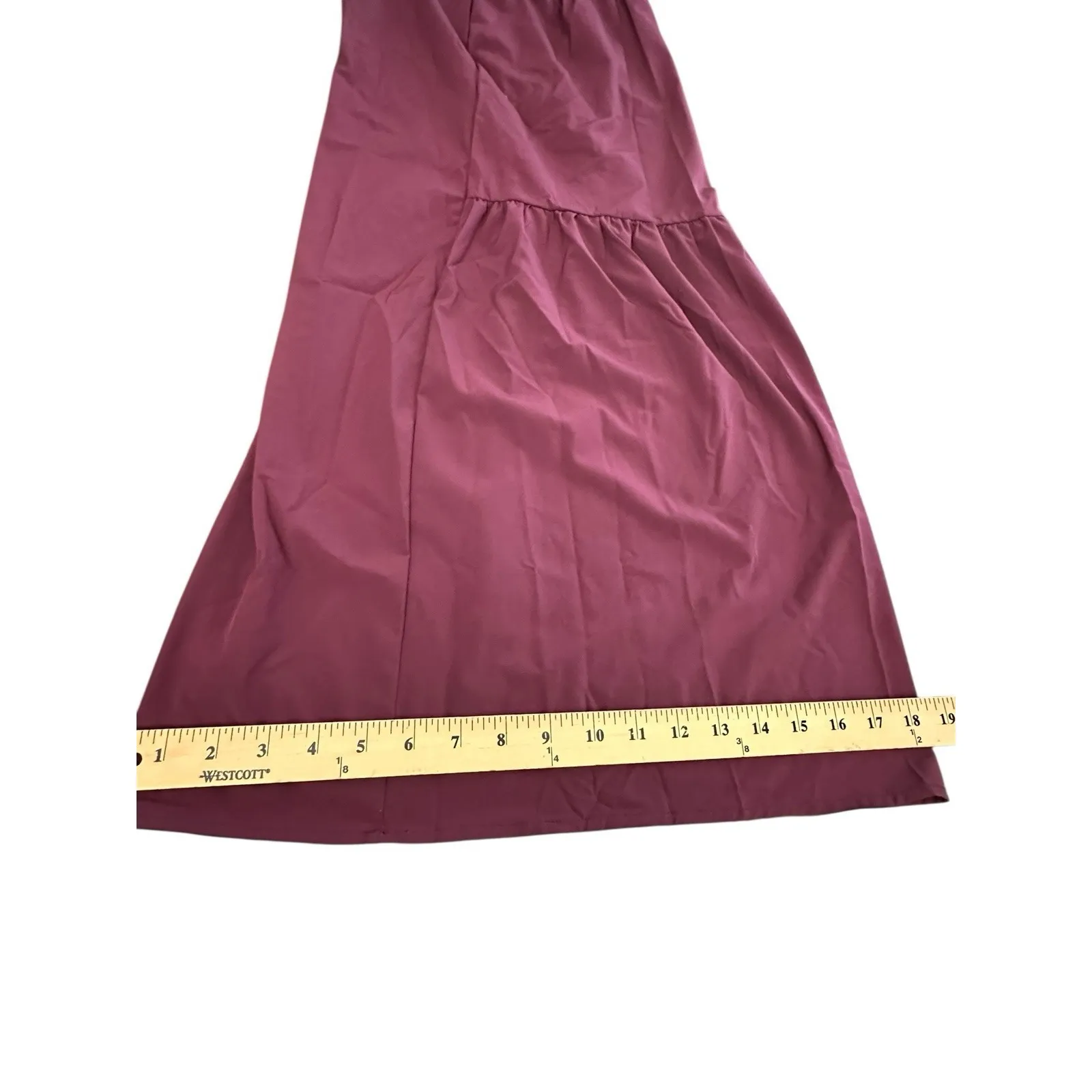 Halara Pants Small Crimson Red Breezeful High Waist Shirred Tie‎ Wide Leg #O5-6 - Image 11