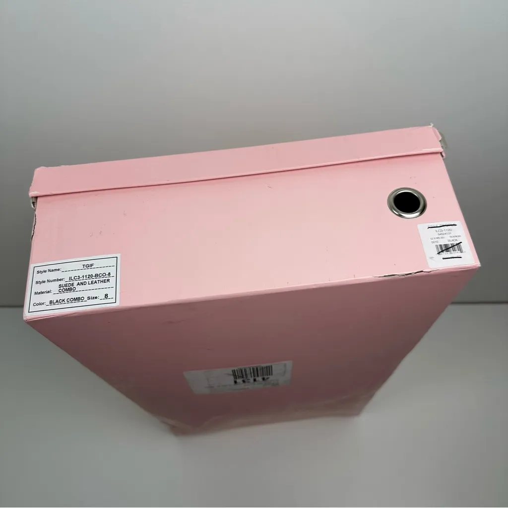 Intentionally Blank TGIF Tall Black Leather Suede Boots Size 8 - Image 13