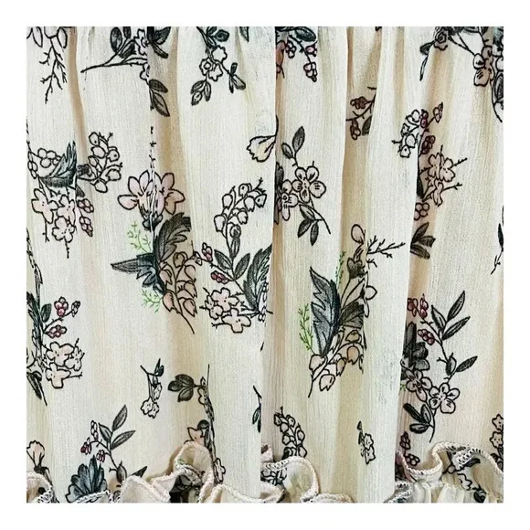 HAYDEN Los Angeles Floral Off Shoulder Mini Dress Blush Tiered‎ Women Size Small - Image 9