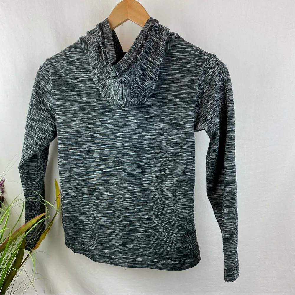 Lululemon Black & Gray Space Dye Zip Up Hoody Jacket 6 - Image 2