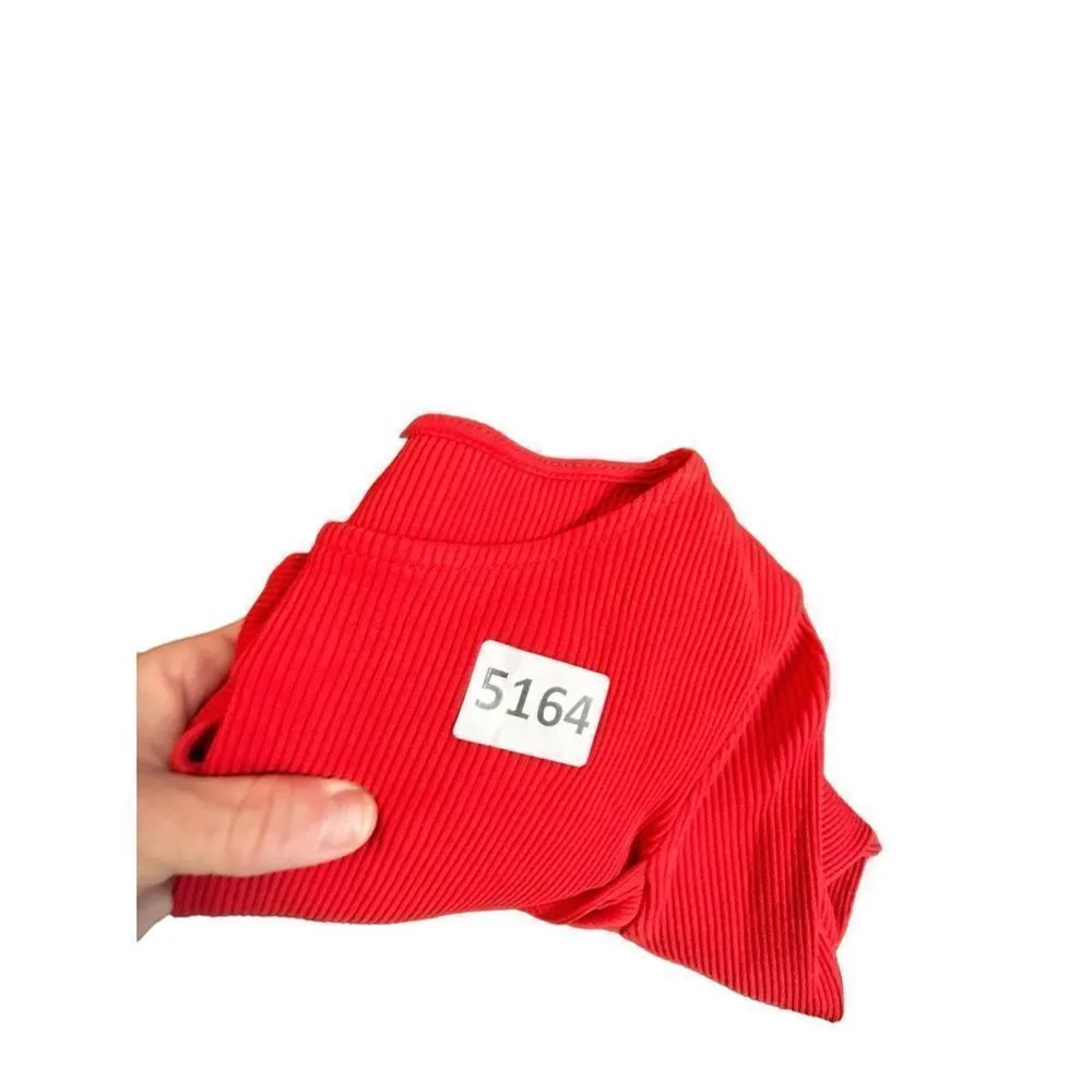 Topshop Red Cross cross crop top size 4 US - Image 6