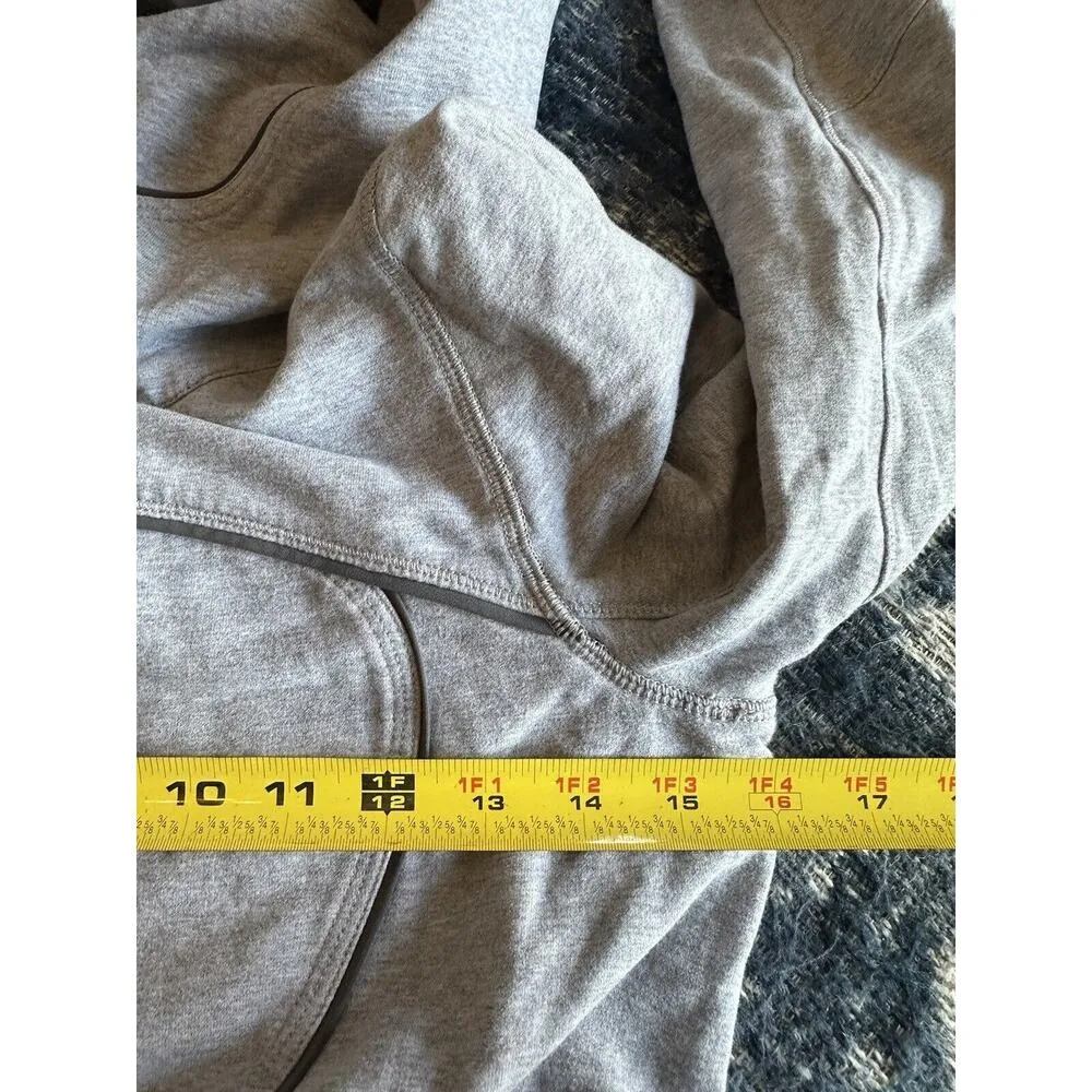 LULULEMON LIVE SIMPLY HOODIE HOODY JACKET II HEATHERED MEDIUM GREY SIZE 4 - Image 8