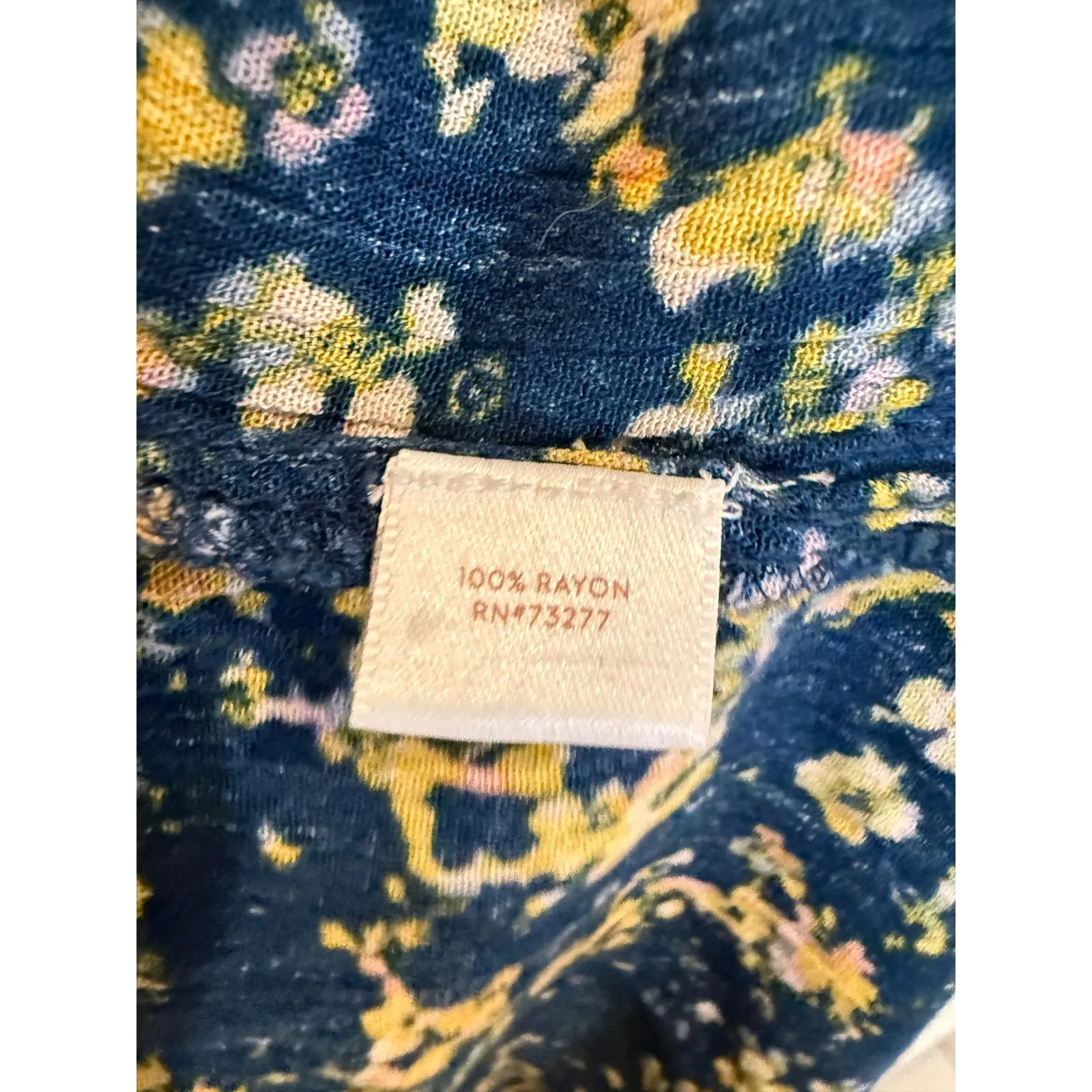 Lauren‎ Conrad Floral Blouse Long Sleeve Button Up Top Bohemian Size L - Image 4