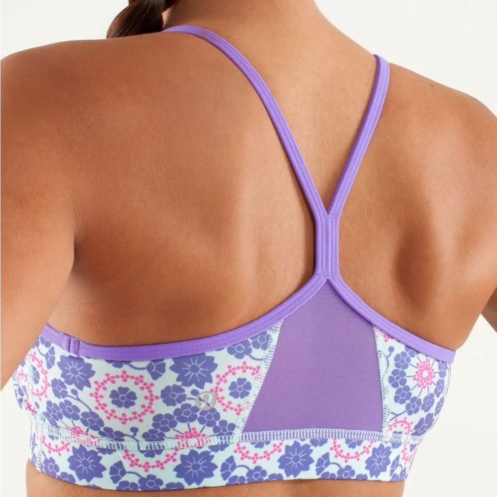 Lululemon Flow Y Bra IV Purple Size 8 - Image 5